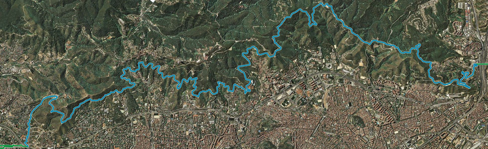 Layout Section Collserola Park